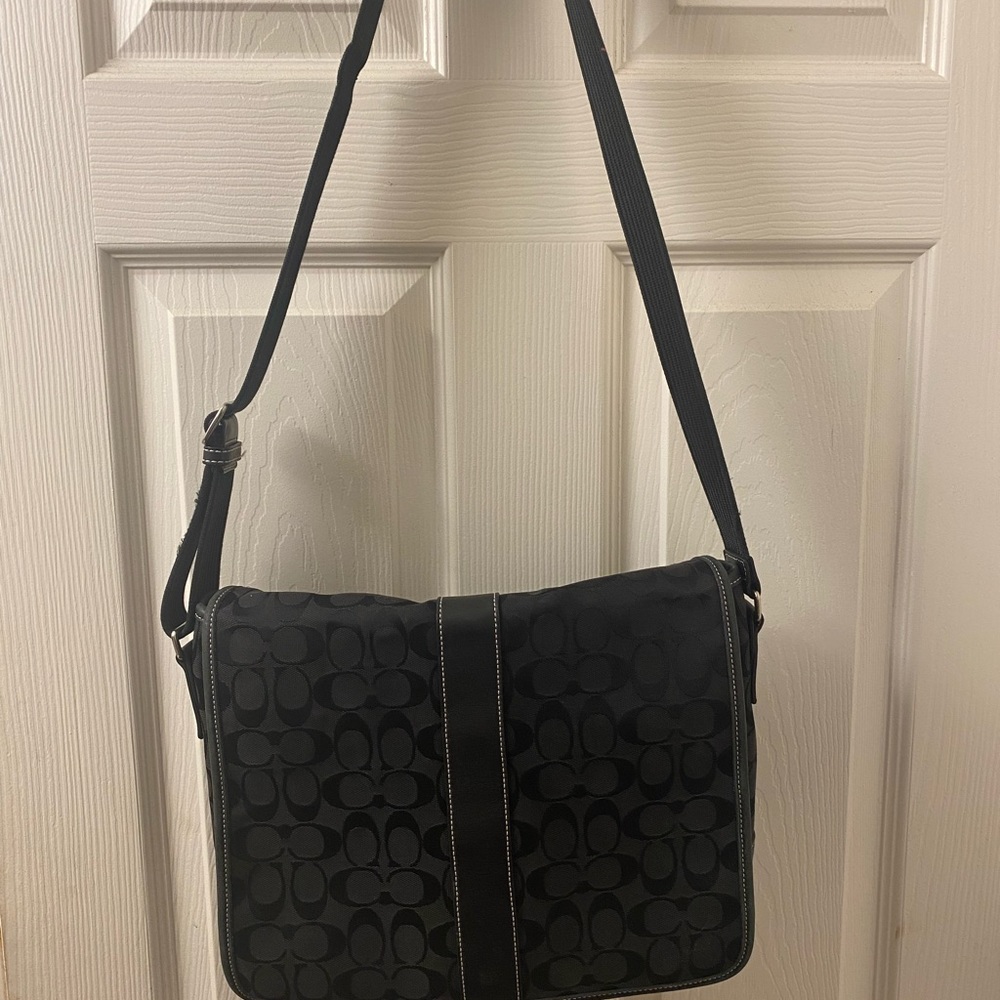 Coach messenger bag.